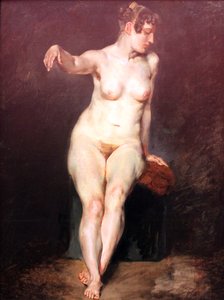 Nu féminin assis